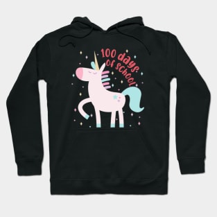 Happy 100 Days Of School Unicorn 100 Days Smarter Kids Tee Hoodie